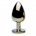 Precious Metals Gold Anal Plug-Large